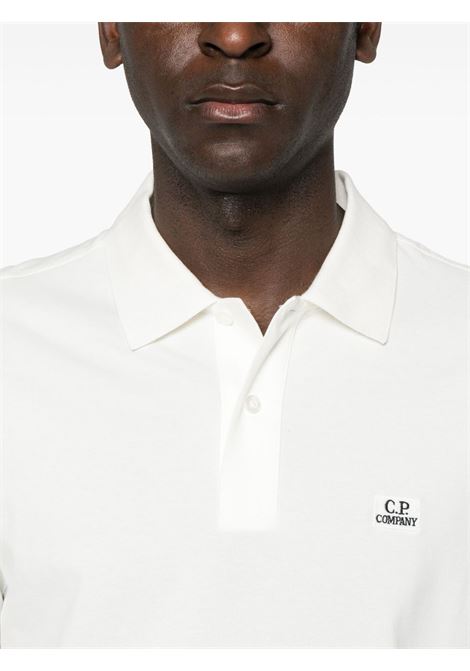 polo logo uomo bianca C.P. COMPANY | 18CMPL065A-005263W103